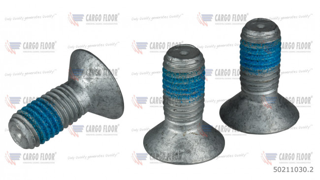 Винт m10x30 с антикоррозийным покрытием Dacromet 10.сен (с клеем для фиксации)