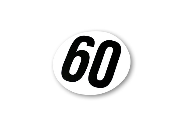 Стикер "60 км" - Франция